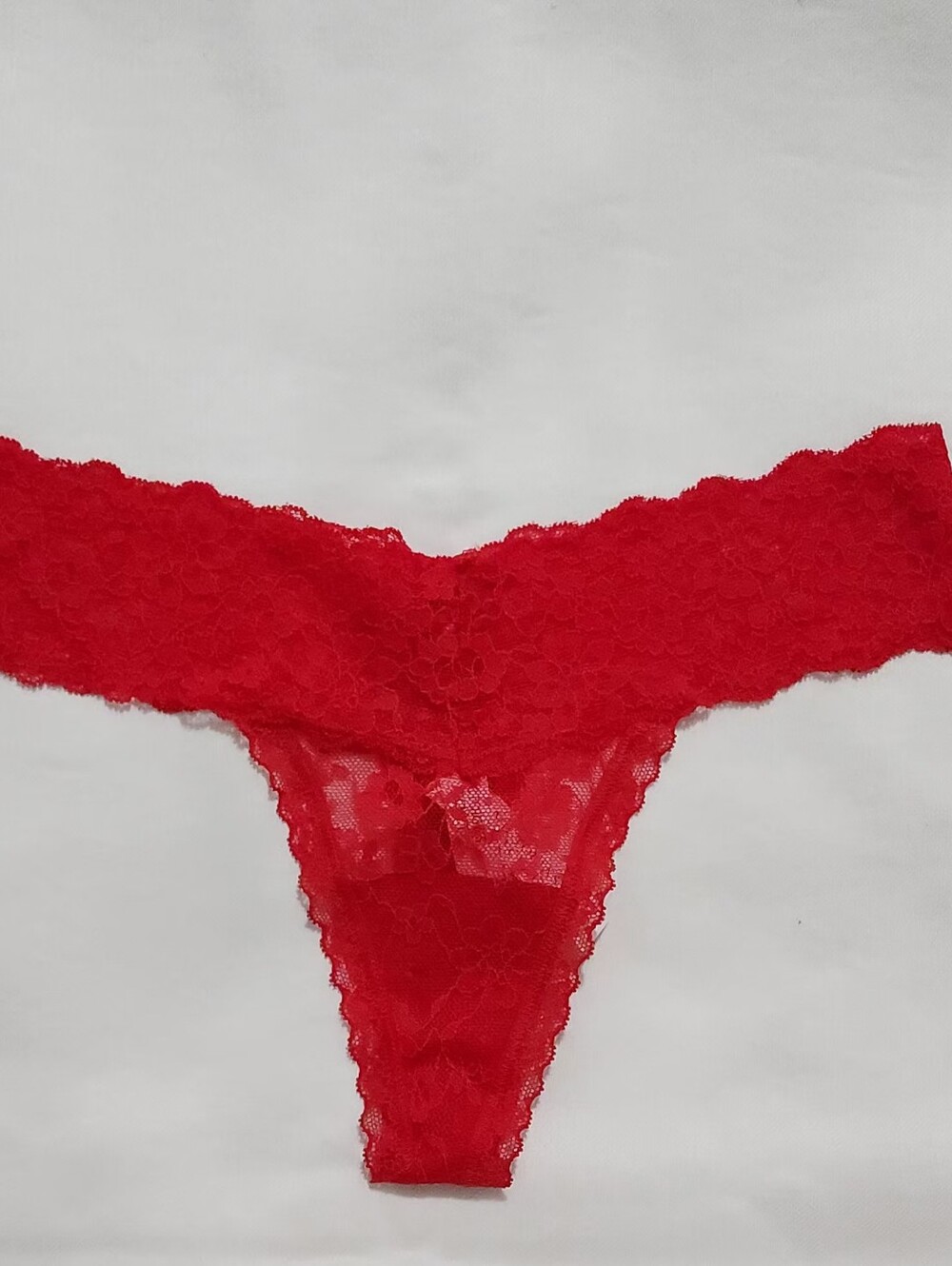 Red Lace Thong Panty - Women Intimates